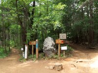 男坂女坂合流地点 ここだけ見ると女坂が急に見えるが男坂には岩場があります