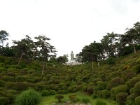 塩船平和観音とツツジ