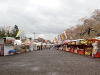 桧木内川堤の桜並木露店
