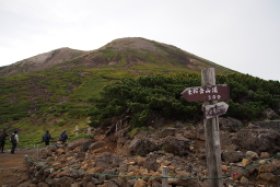 案内板（肩の小屋）